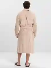 Бежевый халат махровый мужской, женский, банный, унисекс