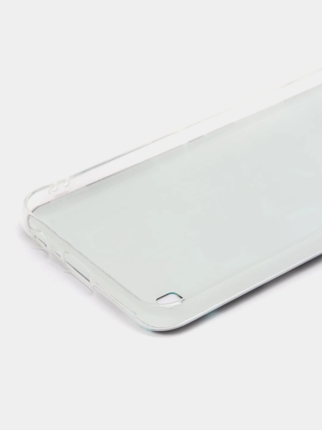 Бирюзовый силиконовый чехол на Oppo Realme C11 2021 / Реалми С11 2021 с рисунком, защита камеры