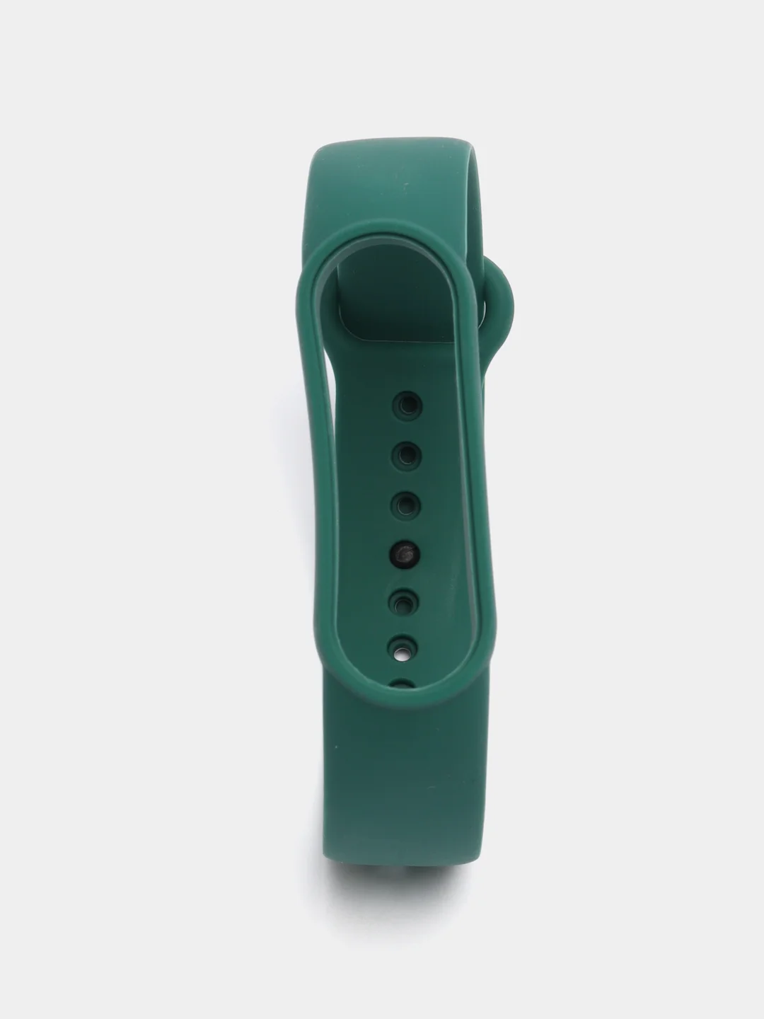 Зеленый силиконовый ремешок для фитнес браслета Xiaomi Mi Band 3, 4, 5, 6, 7