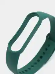 Зеленый силиконовый ремешок для фитнес браслета Xiaomi Mi Band 3, 4, 5, 6, 7