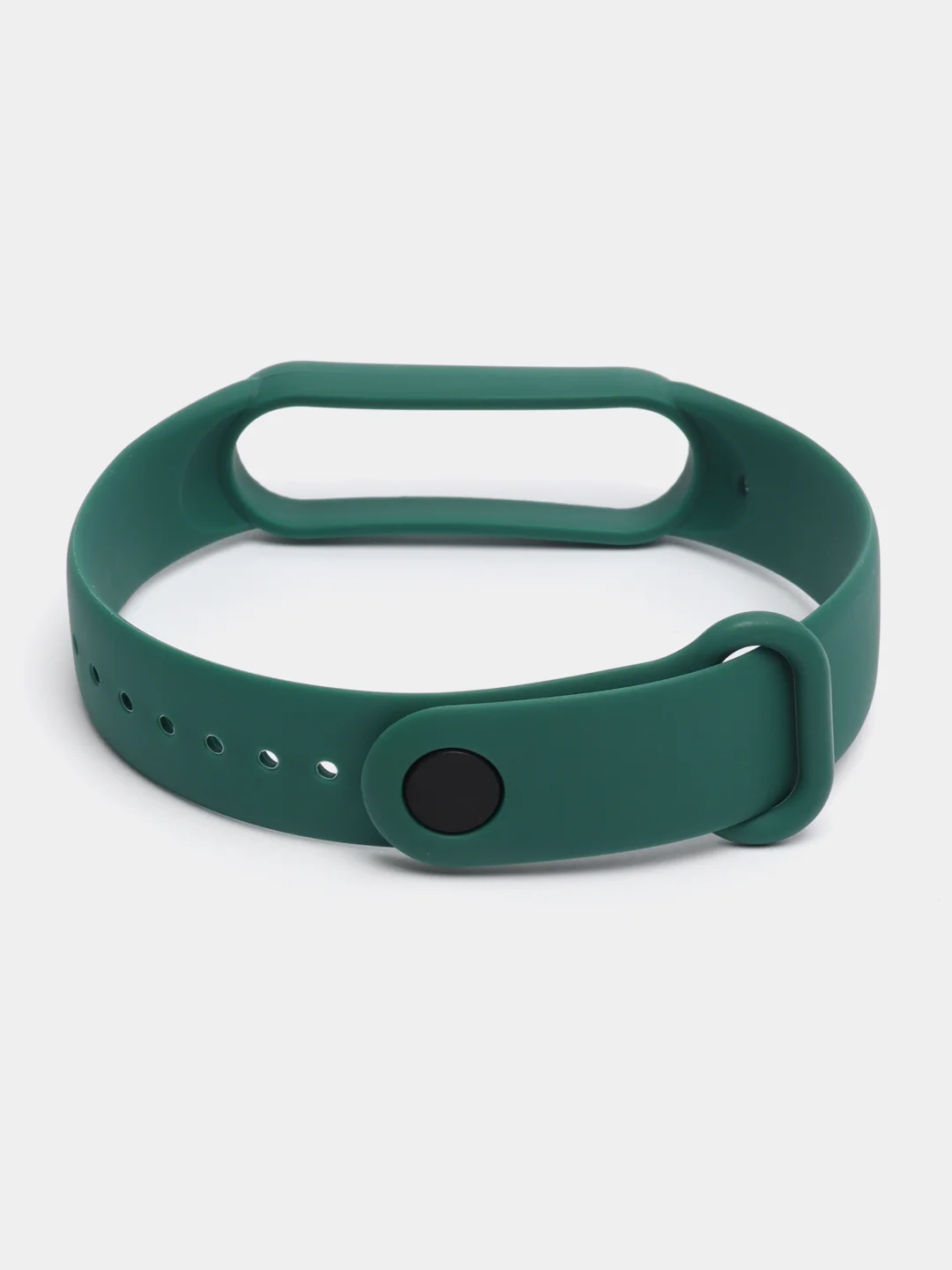 Зеленый силиконовый ремешок для фитнес браслета Xiaomi Mi Band 3, 4, 5, 6, 7