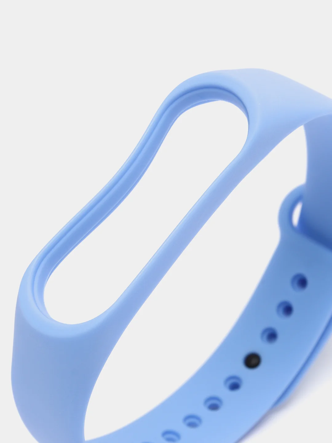Небесно-голубой силиконовый ремешок для фитнес браслета Xiaomi Mi Band 3, 4, 5, 6, 7