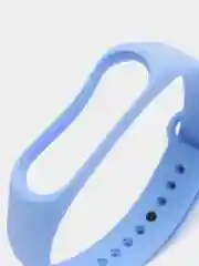 Небесно-голубой силиконовый ремешок для фитнес браслета Xiaomi Mi Band 3, 4, 5, 6, 7