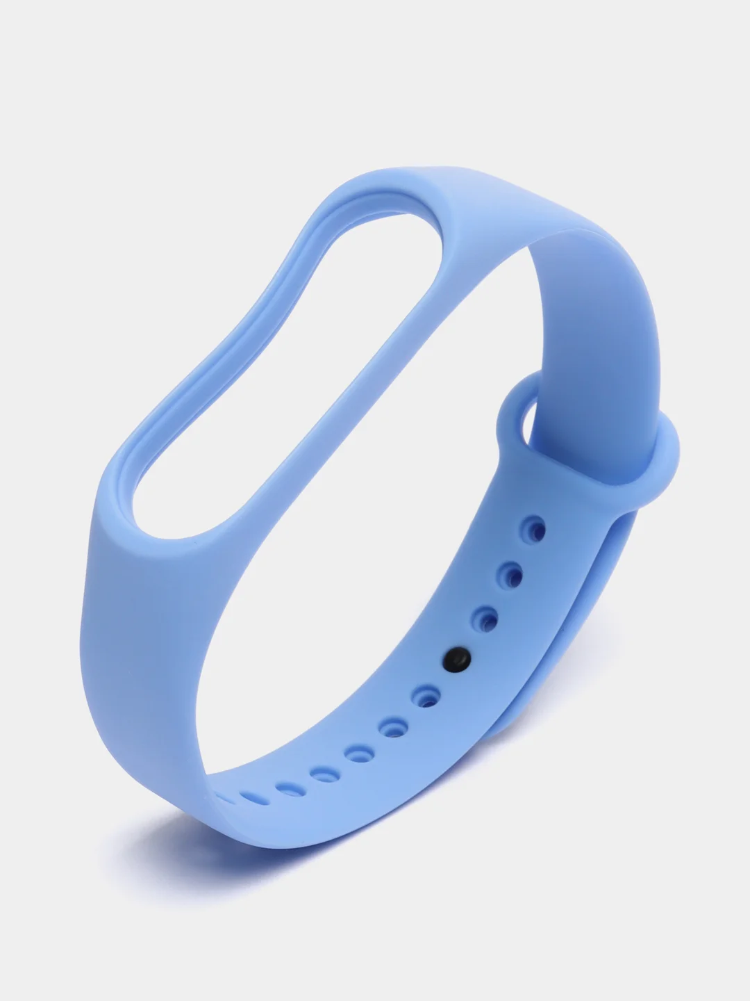 Небесно-голубой силиконовый ремешок для фитнес браслета Xiaomi Mi Band 3, 4, 5, 6, 7