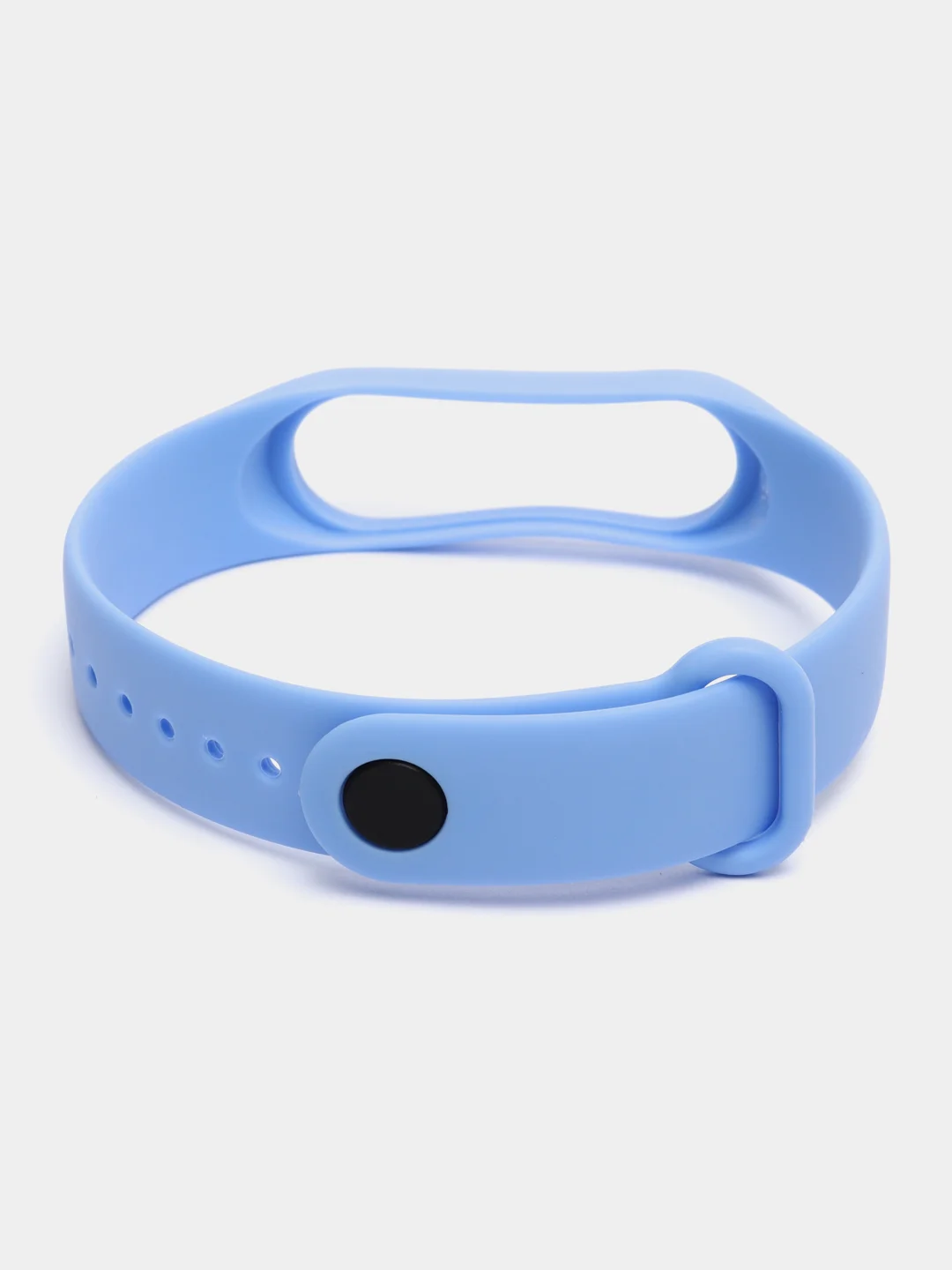 Небесно-голубой силиконовый ремешок для фитнес браслета Xiaomi Mi Band 3, 4, 5, 6, 7