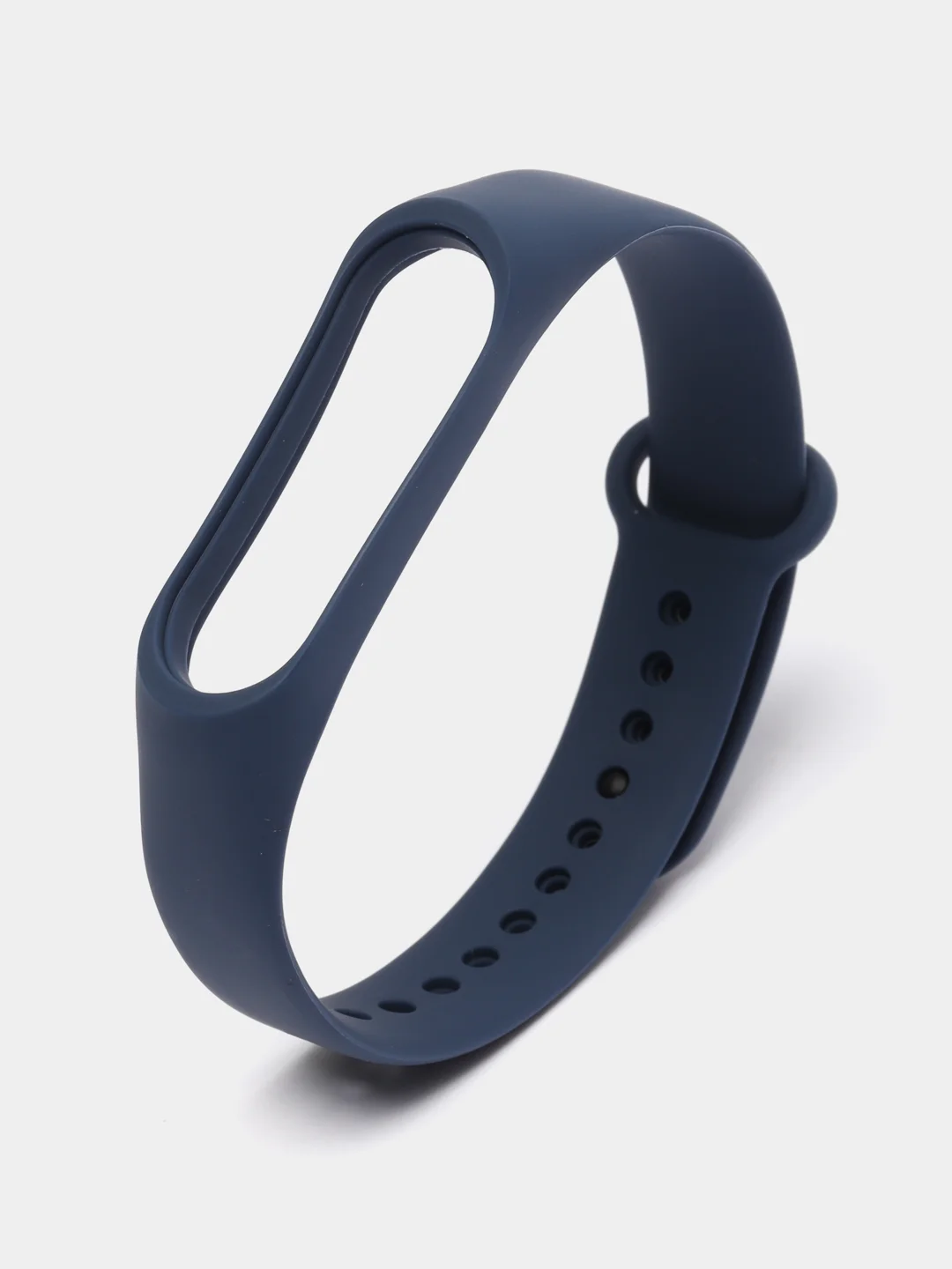 Темно-синий силиконовый ремешок для фитнес браслета Xiaomi Mi Band 3, 4, 5, 6, 7