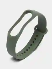 Хаки силиконовый ремешок для фитнес браслета Xiaomi Mi Band 3, 4, 5, 6, 7