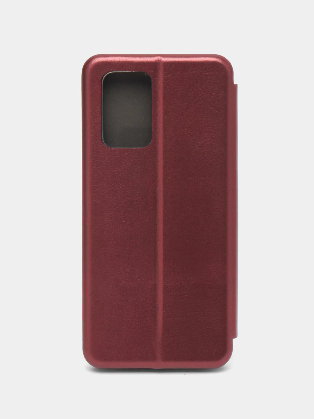Бордовый чехол-книжка Xiaomi Redmi 10 (Сяоми Редми 10), экокожа