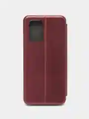 Бордовый чехол-книжка Xiaomi Redmi 10 (Сяоми Редми 10), экокожа
