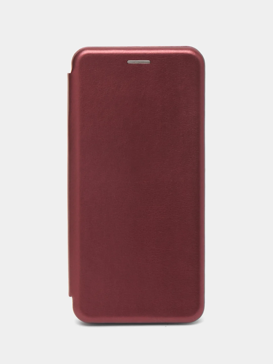 Бордовый чехол-книжка Xiaomi Redmi 10 (Сяоми Редми 10), экокожа