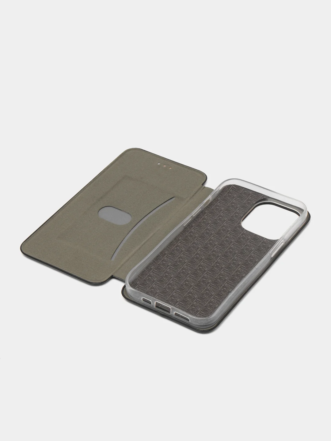 Черный чехол-книжка для iPhone 13 Pro, iPhone 13 Pro, 13 Про, 13 Про, экокожа