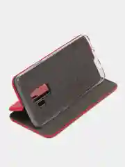 Золотой чехол-книжка для Samsung Galaxy S 9 +, S 9 Plus, экокожа, Самсунг С 9 плюс