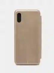 Золотой чехол-книжка Xiaomi Redmi 9 A / Сяоми Редми 9 А, Redmi 9A, экокожа
