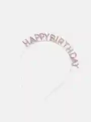 Розовый ободок на голову "Happy Birthday"