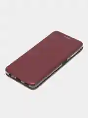 Бордовый чехол-книжка для Samsung Galaxy A 22, Samsung Galaxy M 32 экокожа (Самсунг А 22 М 32)