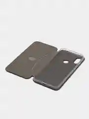 Черный чехол-книжка для Xiaomi Redmi Note 6 / Сяоми Редми Ноте 6 / Нот 6, экокожа