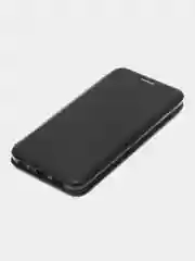 Черный чехол-книжка Huawei Honor 9 Lite, Хуавей Хонор 9 лайт, 9Lite, 9 лайт, экокожа