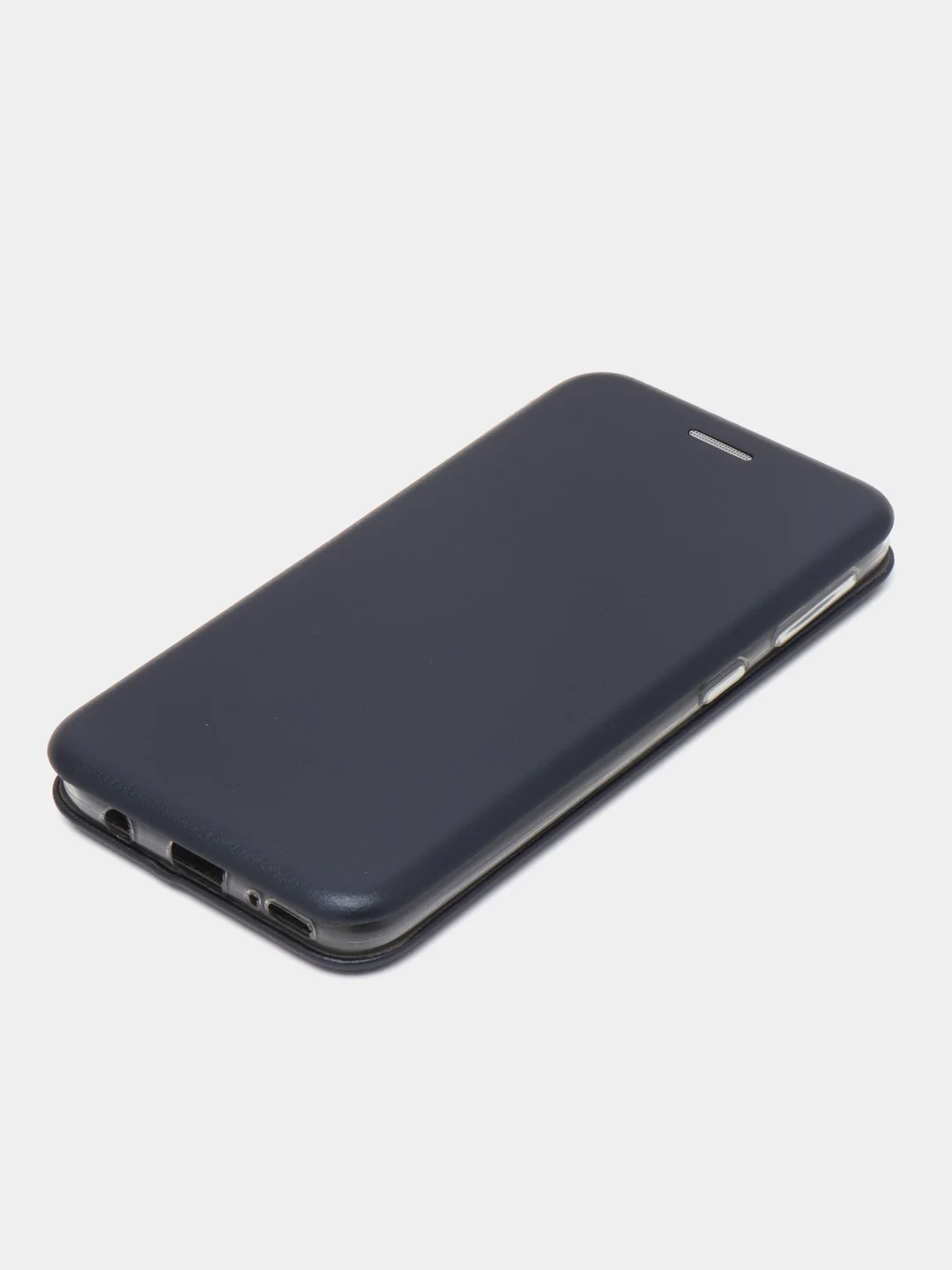 Темно-синий чехол-книжка для Samsung Galaxy A 40 (Самсунг А 40), экокожа