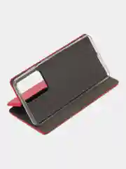 Красный чехол-книжка для Samsung Galaxy S 20 Ultra, S 11 +, S11 Plus,экокожа (Самсунг С 20 ультра)