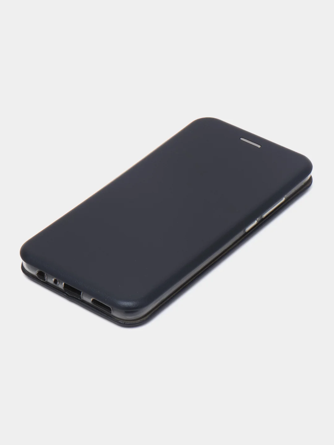 Темно-синий чехол книжка для Huawei Honor 8 x (Хонор 8 х), из экокожи