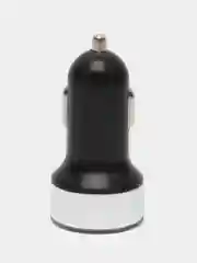 Серый автомобильное зарядное устройство 2USB с дисплеем
