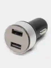 Серый автомобильное зарядное устройство 2USB с дисплеем