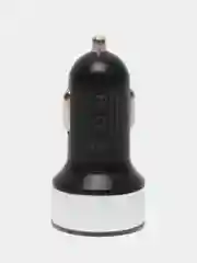 Серый автомобильное зарядное устройство 2USB с дисплеем