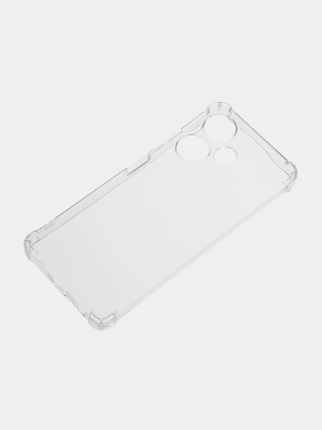 Серебряный чехол для Infinix HOT 30 (Инфиникс Хот 30), прозрачный, силиконовый