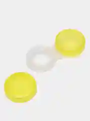 Желтый контейнер для контактных линз