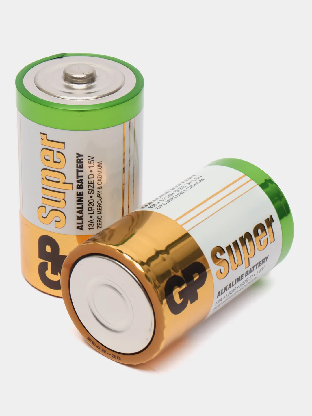 Батарейки GP Super LR20 (D) 2 шт, алкалиновые, для газовой колонки