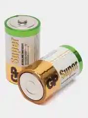 Батарейки GP Super LR20 (D) 2 шт, алкалиновые, для газовой колонки