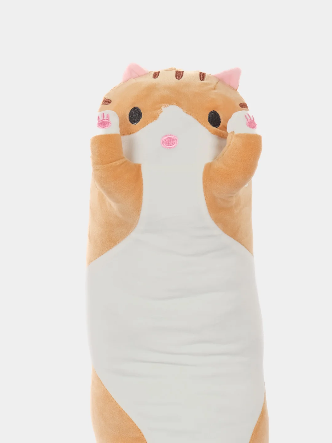 Горчичный мягкая игрушка Кот батон 50 70 90 110 130 см, кот подушка котик, кот сосиска