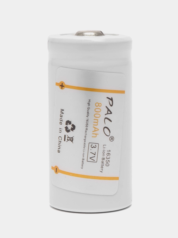 Аккумуляторные батарейки PALO CR123 (16340, 16350), 800 mah