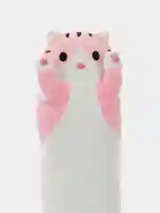 Пастельно-коралловый мягкая игрушка Кот батон 50 70 90 110 130 см, кот подушка котик, кот сосиска