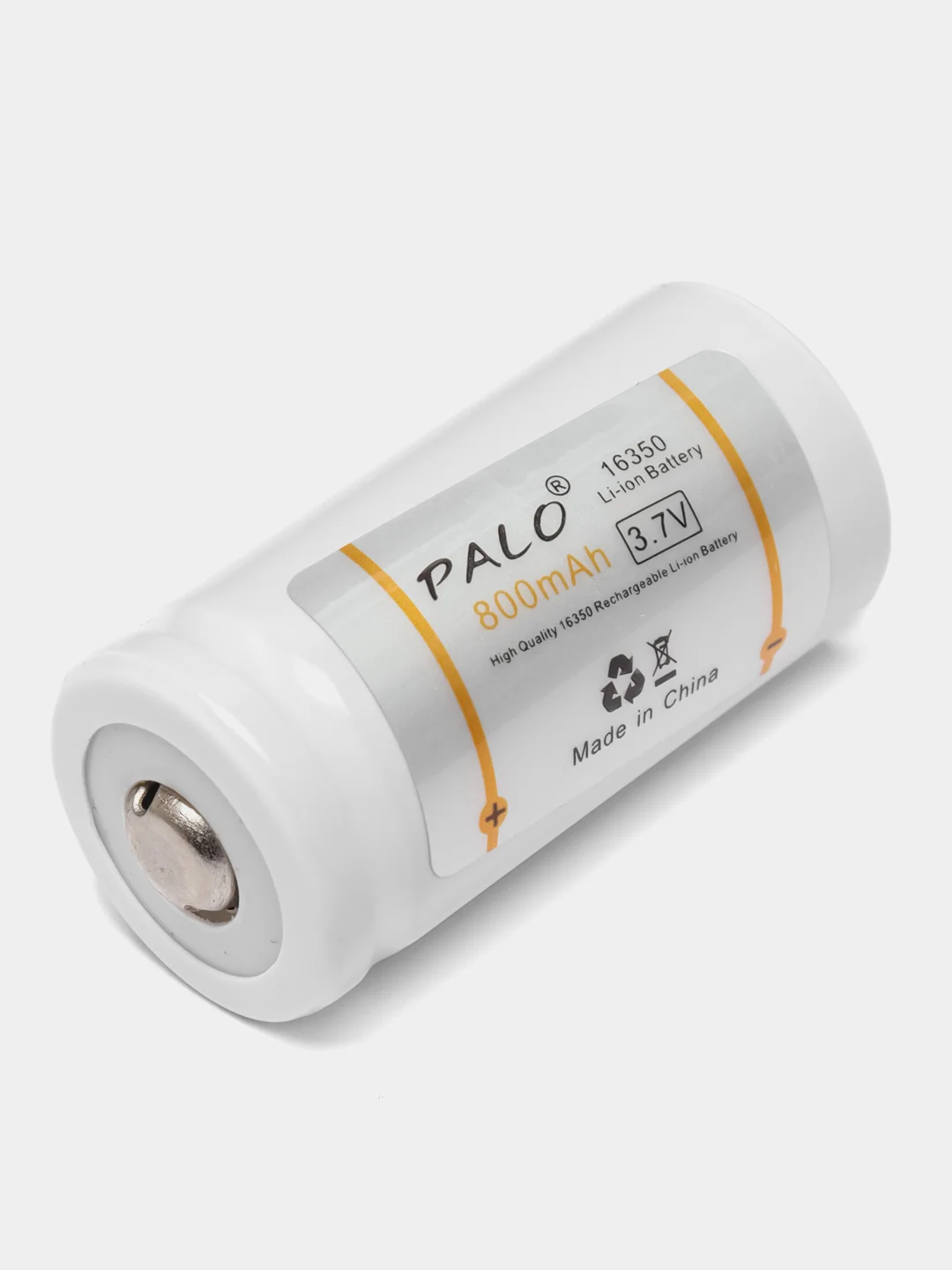 Аккумуляторные батарейки PALO CR123 (16340, 16350), 800 mah