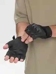 Зелёный хаки перчатки тактические, защитные, без пальцев, XXL