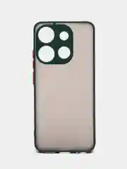 Зеленый чехол для Tecno Spark Go 2023 матовый, с цветными бортиками
