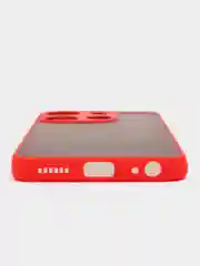 Красный чехол для Tecno Spark Go 2023 матовый, с цветными бортиками