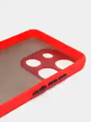 Красный чехол для Tecno Spark Go 2023 матовый, с цветными бортиками