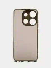 Оливковый чехол для Tecno Spark Go 2023 матовый, с цветными бортиками