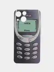 Угольный силиконовый чехол на iPhone 13 mini / Айфон 13 mini, с рисунком, защита камеры
