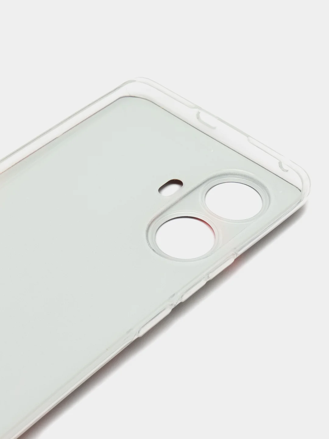Красный чехол на Realme 10 Pro+ / Реалми 10 Про плюс прозрачный, с рисунком, защита камеры