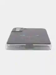 Черный силиконовый чехол на Samsung Galaxy S21 FE / Самсунг S21 FE, с рисунком, защита камеры