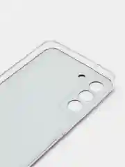 Черный силиконовый чехол на Samsung Galaxy S21 FE / Самсунг S21 FE, с рисунком, защита камеры