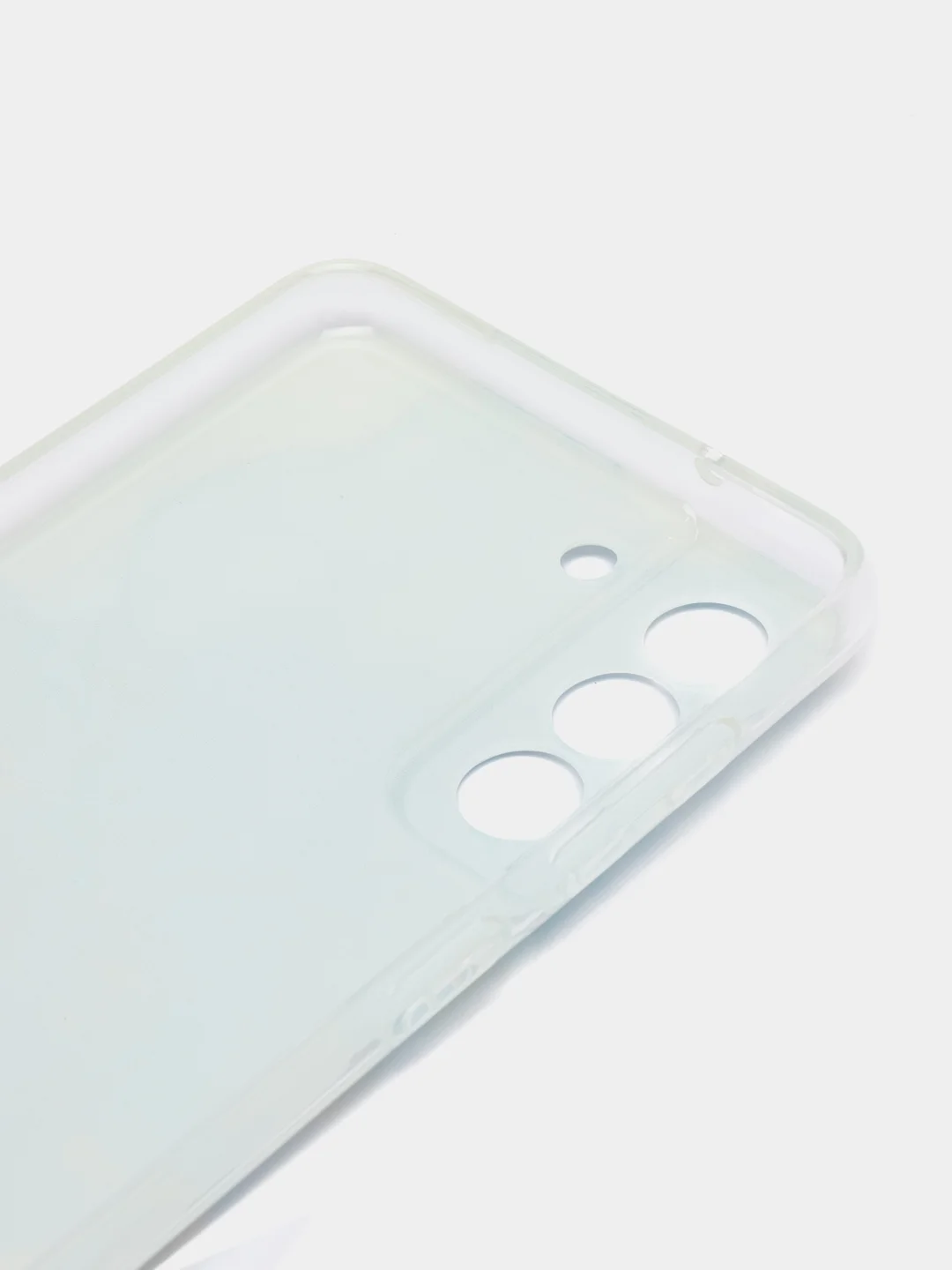 Ледяной силиконовый чехол на Samsung Galaxy S21 FE / Самсунг S21 FE, с рисунком, защита камеры