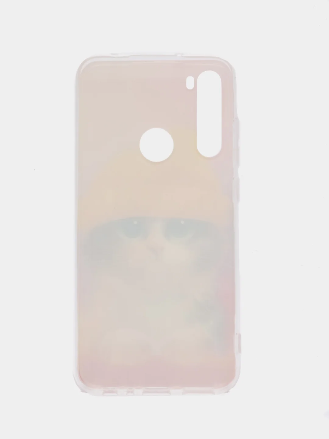 Желтый силиконовый чехол на Xiaomi Redmi Note 8 / Сяоми Редми Нот 8 с рисунком, защита камеры