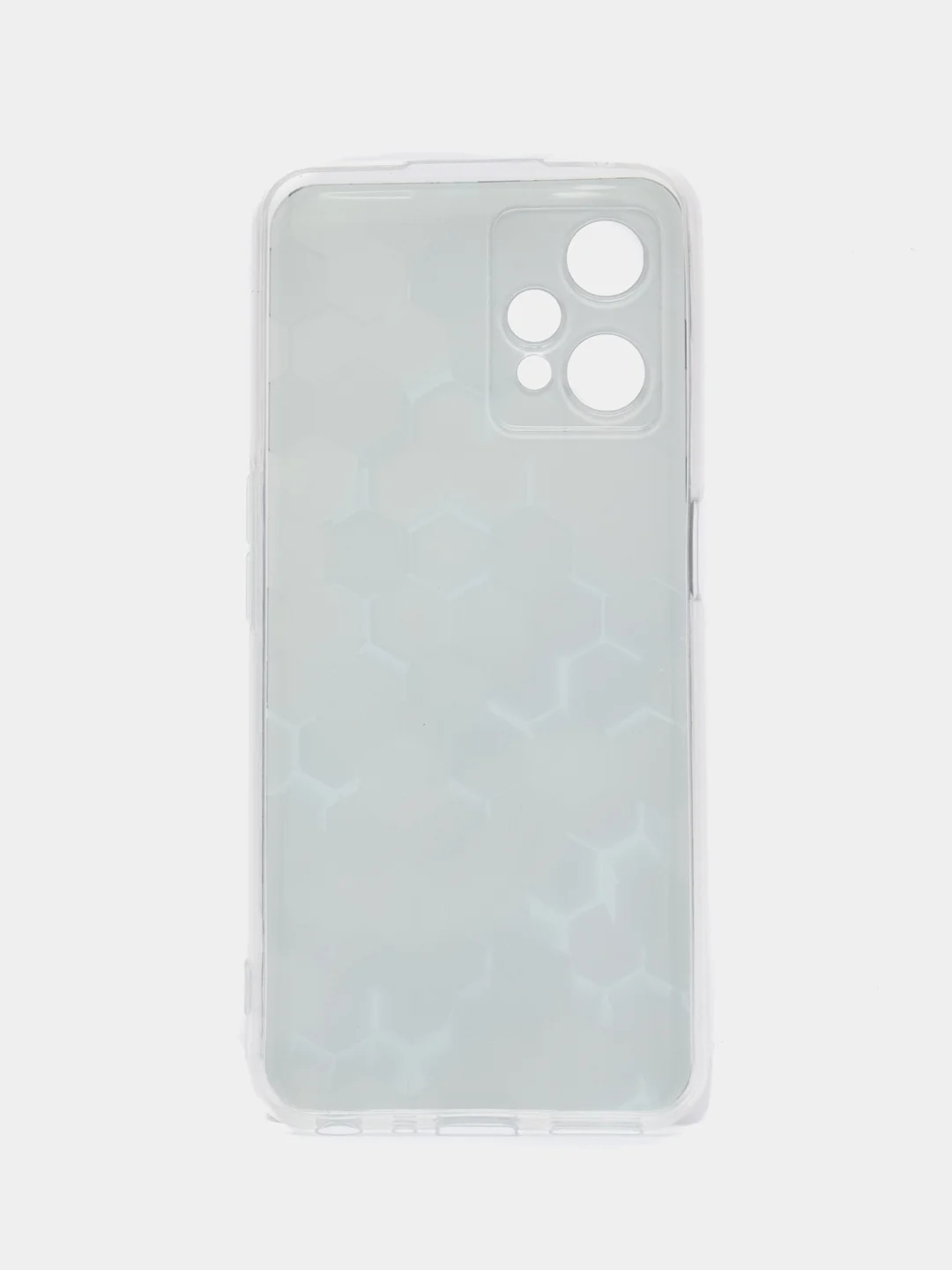 Бирюзовый силиконовый чехол на Realme 9 Pro/9 5G / Реалми 9 Про прозрачный с рисунком, защита камеры