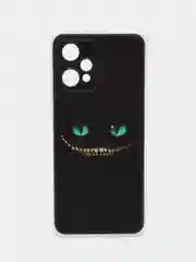 Черный силиконовый чехол на Realme 9 Pro/9 5G / Реалми 9 Про прозрачный с рисунком, защита камеры
