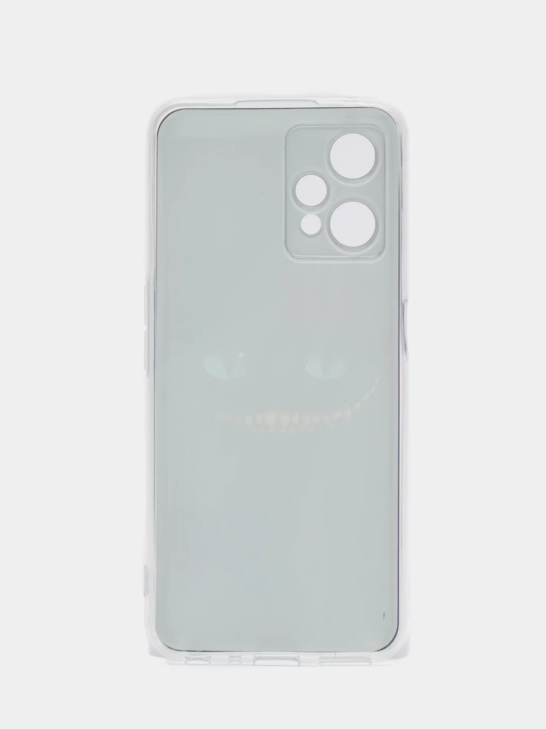 Черный силиконовый чехол на Realme 9 Pro/9 5G / Реалми 9 Про прозрачный с рисунком, защита камеры