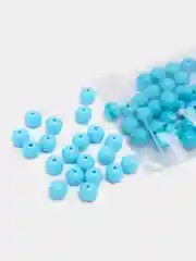 Бирюзовый бусины акриловые 8 мм